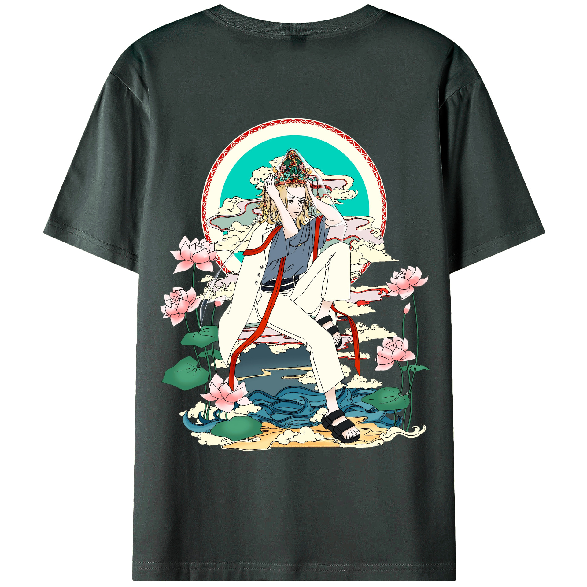 （画像用） 東京リベンジャーズ Tokyo Revengers 綿100％ メンズ半袖Tシャツ（バックプリント） 通気性